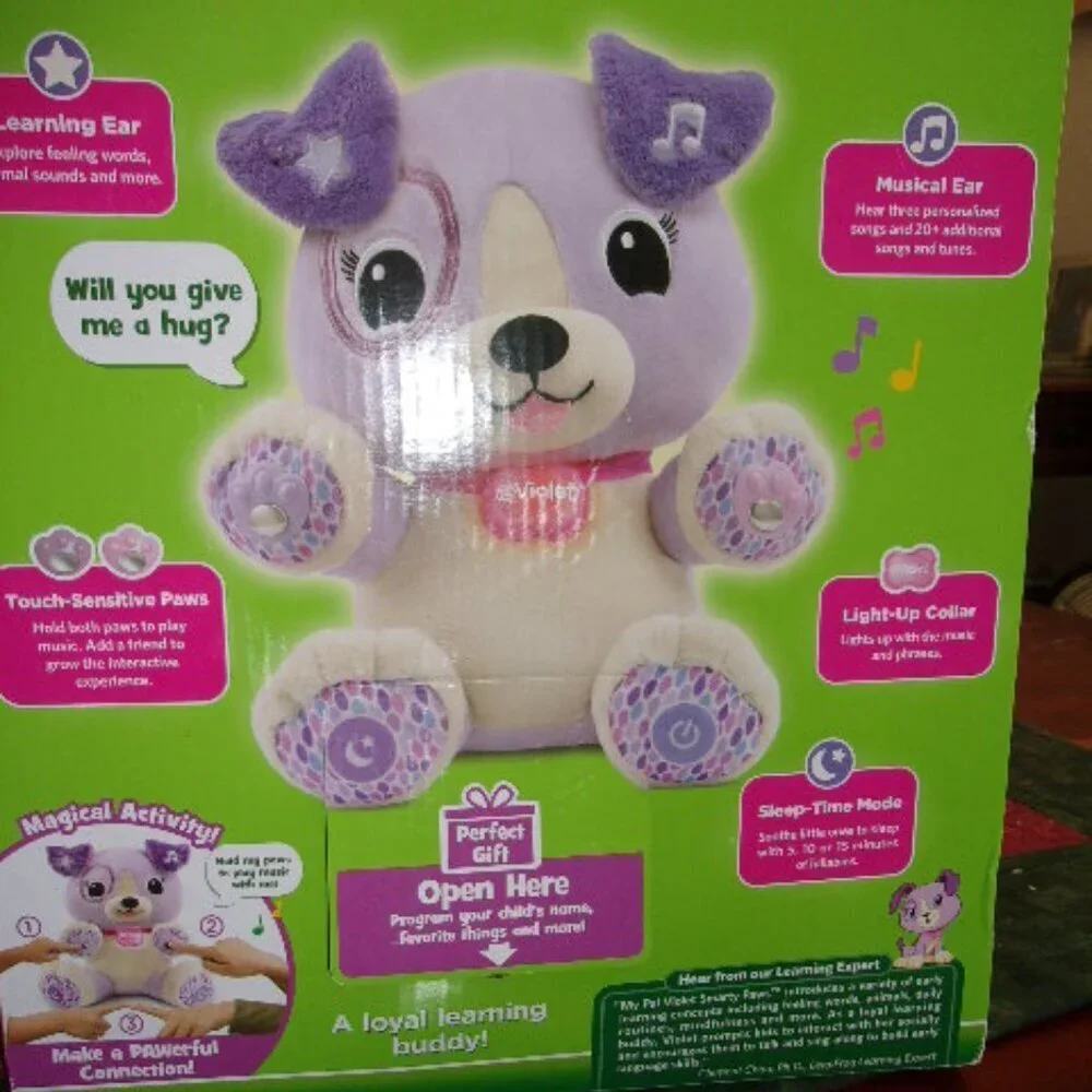 Leapfrog Violet My Pal Smarty Paws Interactive Plush Puppy New